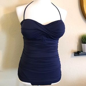 Navy blue tommy Bahama one piece swimsuit